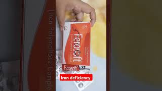 Ferosoft tablet benefits khoonkikamikailaj irondeficiency anemia trendingshorts [upl. by Eynahpets]