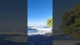 High Surf Kahaluu Beach Big Island Hawaii [upl. by Oruasi334]