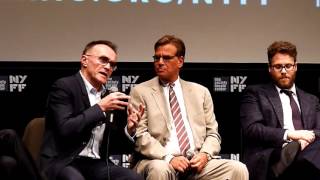 Steve Jobs Seth Rogen amp Danny Boyle on pressure to be true to life [upl. by Hairaza]