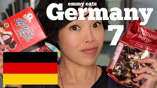 Emmy Eats Germany 7  tasting more German treats [upl. by Coltun594]