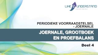 PERIODIEKE VOORRAADSTELSEL JOERNALE   4 JOERNALE GROOTBOEK EN PROEFBALANS [upl. by Yruj410]