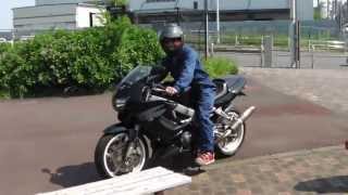 20130505 HONDA VTR1000F Move away [upl. by Lahcsap]