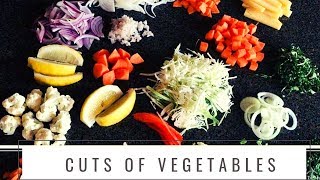 Basic Cuts Of Vegetables [upl. by Sharona870]