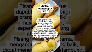 Manfaat Pisang Kepok Kukus faktasehat faktaunik faktadunia fyp facts [upl. by Rosecan603]