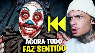 COLOQUEI O PALHAÇO YOUTUBER DE TRÁS PRA FRENTE E FOI ASSUSTADOR [upl. by Pratte776]