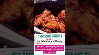 Chicken Wings Recipe With Sriracha And Honey [upl. by Bottali433]