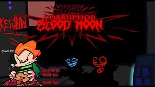 FunkinCorruption blood moon Evil bf and kaity vs pico hour 1  2 flashing light warning [upl. by Domela]