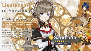 NEW UPDATE SANDRONE THE MARIONETTE AGE PERSONALITY KEY TRAITS VOICELINE amp MORE  Genshin Impact [upl. by Leahcimal]