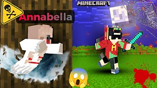 I Scared My Brother As A Annabella  Minecraft  Trolling Brother [upl. by Lebezej665]