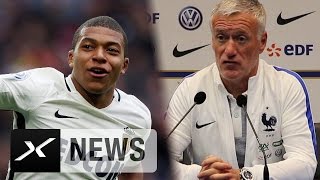 Didier Deschamps mit Sonderlob für Kylian Mbappe  Frankreich  AS Monaco [upl. by Ludlow]