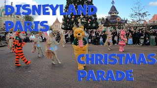 4K Disneyland Paris 2022 Winter Mickeys Dazzling Christmas Parade Special [upl. by Lejeune]