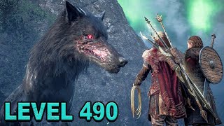 Assassins Creed Valhalla  LEVEL 490 Vs FENRIR Gameplay [upl. by Annayak]