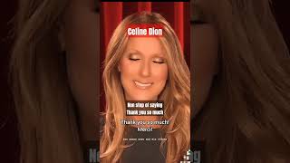 Celine Dion non stop saying thank you so much to all of her fans celinedion viral song [upl. by Ahsatin]