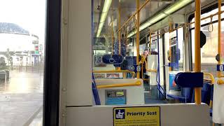 Stagecoach Sheffield SuperTram 122 From Hillsborough To Leppings Lane [upl. by Reeta]