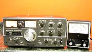 Tuning a tube transmitter Kenwood TS520 example [upl. by Anicul501]