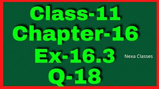 Ex163 Q18 Class 11 Probability NCERT Math  Q18 Ex 163 Class 11 Math  Class 11 Ex 163 Q18 [upl. by Esther]