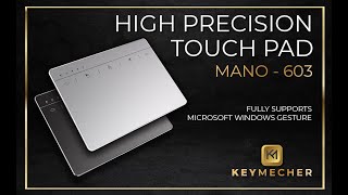 30 Keymecher MANO 603U Precision Touchpad Black and Silver [upl. by Hurd]