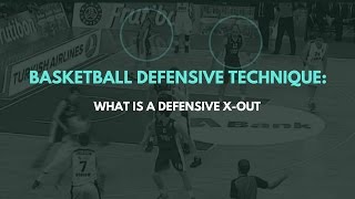 Basketball Defensive Technique What is a Defensive XOut [upl. by Atteyram958]