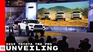 2019 Toyota TRD Pro 4Runner Tacoma amp Tundra Unveiling [upl. by Mahla]