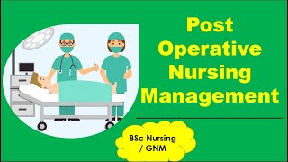 PostOperative Nursing ManagementMedical amp Surgical NursingBSc NursingGNMNursing Classroom [upl. by Janeen]