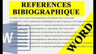 Faire une bibliographie automatique APA etc dans votre document Word Cest simple [upl. by Baylor835]