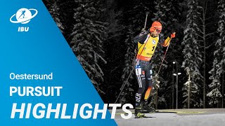 World Cup 2324 Oestersund Men Pursuit Highlights [upl. by Tidwell]