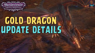 Pathfinder Wrath of the Righteous  Owlcat Releases Gold Dragon Upgrade Information [upl. by Gwenny]