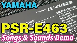 Yamaha PSRE463  Sounds amp Songs Demo YAMAHA PSREW410 [upl. by Corell415]