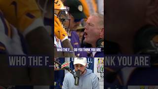 Brian Kelly yells at his wide receiver a breakdown lsu football sports coaching geauxtigers [upl. by Nyletac184]