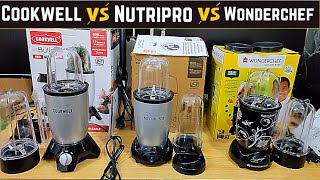 Cookwell vs Wonderchef vs Nutripro Juicer Mixer Grinder detail comparison review which one is best [upl. by Nhguahs]