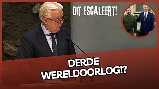 Ralf Dekker FVD laat geen spaan heel van Biden Zelensky amp Rutte in IJZERSTERK betoog [upl. by Herates32]