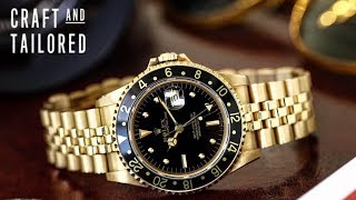 Unpolished 1984 Rolex GMTMaster Ref 16758 18k YGWhat Is On My Wrist [upl. by Rap]