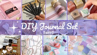 Part2 DIY JOURNAL SET How to Make Journal Set at Home DIY Journal kit  DIY Journal Stationary [upl. by Hanoj]