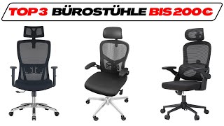 Beste Bürostühle bis 200€ im TestVergleich 2024 TOP 3 🥇Ergonomische Drehstühle mit Kopfstütze [upl. by Reggy]