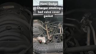 Dodge Charger with Hemi and bad valve cover gasket [upl. by Toh]