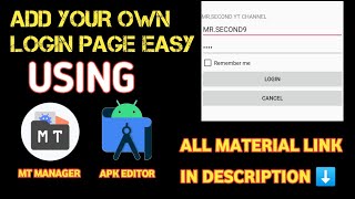 How To Add Login Page In Any App  Your Own Login Page And Password [upl. by Luis770]