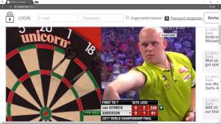 Dart WM 2017 Anderson vs Van Gerwen FINALE [upl. by Liuka]