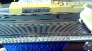 Tuck Stitch Variation On KnitmasterStudioSilver Reed Machines [upl. by Eissim113]