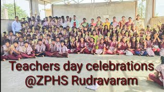 Teachers day celebrations  ZPHS Rudravaram [upl. by Lihka949]