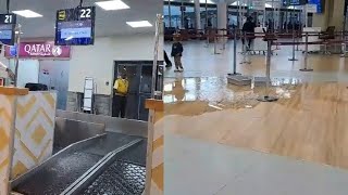 The Side Of Kenyas Airport JKIA That Doesnt Have a Leaking Roof  Nairobi Floods [upl. by Nezam]