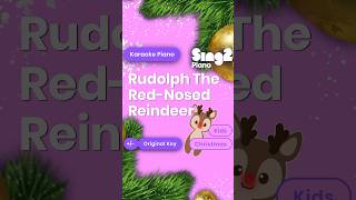 Rudolph The RedNosed Reindeer Karaoke Piano 🎄 Green Screen Yourself Into Video Via Sing2Minis [upl. by Mou]