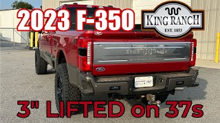 2023 Ford F350 King Ranch 3quot LIFTED on 37s Covert Edition SUPER DUTY [upl. by Notled145]