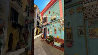 Exploring Rainbow Houses in Amalfi 🌈europetravelsubscribeytviralnature ytshorts amalficoast [upl. by Anaitsirhc]