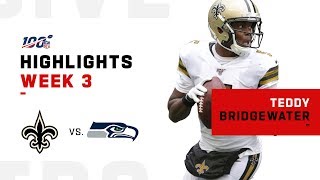 Teddy Bridgewater Week 3 Highlights vs Seahawks  NFL 2019 [upl. by Fevre]