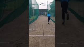 Net session with pace bowler practice cricketskill viralshort [upl. by Annahsed]