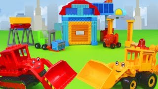 Bob der Baumeister Spielzeugautos Bagger Lastwagen amp Kran Baustelle für Kinder [upl. by Ida]