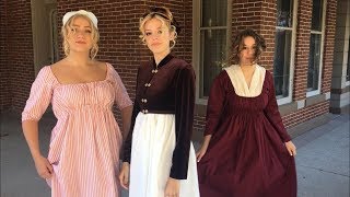 Historical Costume In A Day Regency [upl. by Atenaz]