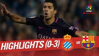 Resumen de RCD Espanyol vs FC Barcelona 03 [upl. by Wickham]