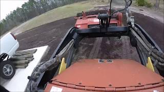 Tilling and level soil for 41 pallets of sod [upl. by Gnihc]