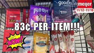 Meijer Best Deals 11121118  🆓Bread super cheap pasta amp more 💰 [upl. by Ikila998]